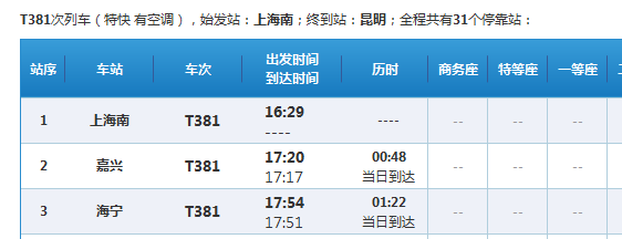 T381列车时刻表最新详解及查询指南